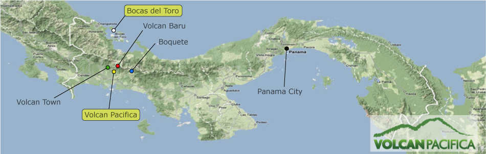 A map of Panama