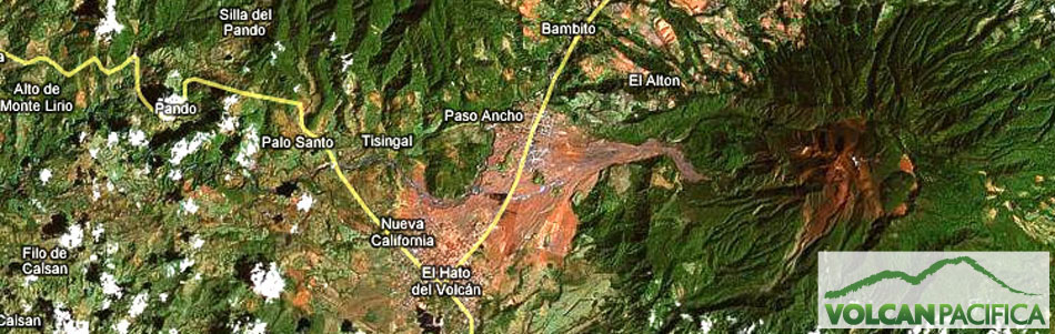 (El Hato de) Volcan, with Volcan Barú to the east. 